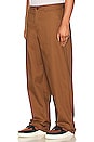 view 2 of 2 M Nl El Chino Pant Ul Cotton in Ale Brown/White