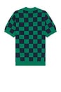 view 2 of 4 Checkers Polo in Malachite & Midnight Navy