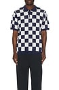view 4 of 5 Checkers Polo in Midnight Navy & Sail