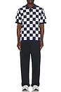 view 5 of 5 Checkers Polo in Midnight Navy & Sail