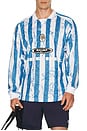 view 3 of 4 M Nike Air Victory Long Sleeve Jersey in Psychic Blue, Light Armory Blue, & White