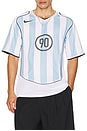 view 4 of 5 Total 90 Soccer Jersey in Blue & White Stripe