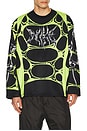 view 1 of 5 Long-Sleeved Jersey in Black & Volt Ice