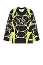 view 4 of 5 Long-Sleeved Jersey in Black & Volt Ice
