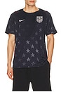 view 1 of 5 Usa Dri-Fit Jersey Short-Sleeve Stad Aw in Dark Obsidian & Pure Platinum