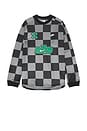 view 4 of 5 Nk Club Goalie Top Away Ftbl in Smoke Grey, Black, & Malachite