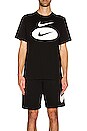 view 3 of 3 NSW Swoosh Oval Tee in Black
