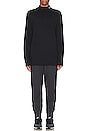 view 5 of 5 M NL LS MOCK NECK SHIRT in Black