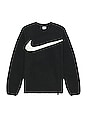view 1 of 4 M NK CLUB+ FLC CREW WNTR クルーネック in Black