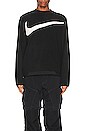 view 3 of 4 M NK CLUB+ FLC CREW WNTR クルーネック in Black