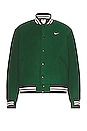 view 1 of 4 M NK AU VARSITY JKT in Green
