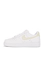 view 5 of 6 Air Force 1 '07 Sneakers in White, Light Khaki, & White