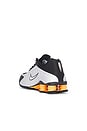 view 3 of 6 Nike Shox R4 in Black, Vast Grey, & Bright Mandarin