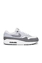 view 1 of 6 Air Max 1 Sneakers in Photon Dust, Smoke Grey, Wolf Grey, & White