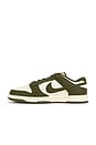 view 5 of 6 Dunk Low Retro Sneakers in Coconut Milk, Rough Green, & Electro Orange