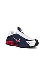 view 2 of 6 Shox R4 Sneaker in Midnight Navy, Gym Red, White, Metallic Silver, Black, & White