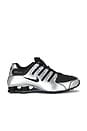 view 1 of 6 Shox Nz Sneaker in Black, Black Metallic Silver Volt