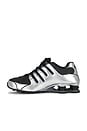 view 6 of 6 Shox Nz Sneaker in Black, Black Metallic Silver Volt