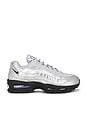 view 1 of 6 Air Max 95 Sneaker in Metallic Silver, Black, & Red