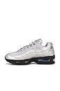 view 5 of 6 Air Max 95 Sneaker in Metallic Silver, Black, & Red