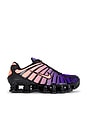 view 1 of 6 Shox Tl Sneaker in Court Purple, Hot Lava, Black, & Metallic Silver