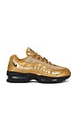 view 1 of 6 Air Max 95 Bb in Metallic Gold, Black, & University Red