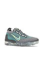 view 2 of 6 Air Vapormax 2021 FK in Cool Grey, Washed Teal, Iron Grey & Volt