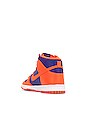 view 3 of 6 Nike Dunk High Retro in Orange, Deep Royal Blue & White