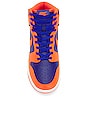 view 4 of 6 Nike Dunk High Retro in Orange, Deep Royal Blue & White