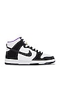 view 1 of 6 Dunk Hi Retro PRM EMB in Black, White & Action Grape