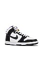 view 2 of 6 Dunk Hi Retro PRM EMB in Black, White & Action Grape