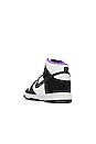 view 3 of 6 Dunk Hi Retro PRM EMB in Black, White & Action Grape