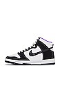 view 5 of 6 Dunk Hi Retro PRM EMB in Black, White & Action Grape