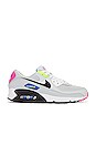 view 1 of 6 AIR MAX 90 스니커즈 in Pure Platinum, Black, Pink Blast & Volt