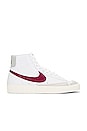 view 1 of 6 Blazer Mid '77 Vintage in White & Dark Beet Root
