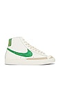 view 1 of 6 Blazer Mid '77 Vintage Sneakers in Sail, Stadium Greem, Safety Orange, & Black