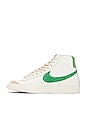 view 5 of 6 Blazer Mid '77 Vintage Sneakers in Sail, Stadium Greem, Safety Orange, & Black