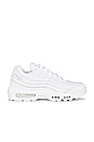 view 1 of 6 AIR MAX 95 スニーカー in White & White