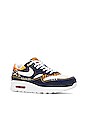 view 2 of 6 Air Max 1 Prm in Medium Blue, White & University Gold