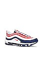 view 2 of 6 AIR MAX 97 スニーカー in White & University Red