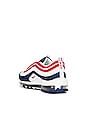 view 3 of 6 AIR MAX 97 スニーカー in White & University Red