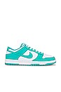 view 1 of 6 Dunk Low Retro Sneaker in White, Clear, Jade, & White