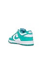 view 3 of 6 Dunk Low Retro Sneaker in White, Clear, Jade, & White