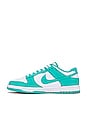 view 5 of 6 Dunk Low Retro Sneaker in White, Clear, Jade, & White