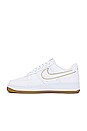 view 5 of 6 Air Force 1 '07 Sneaker in White, White, & Bronzine