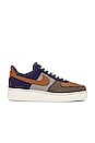 view 1 of 6 Air Force 1 '07 Premium Sneaker in Midnight Navy, Ale Brown, & Pale Ivory