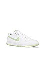 view 2 of 6 Dunk Low Retro Sneaker in White & Honeydew