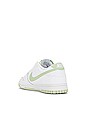 view 3 of 6 Dunk Low Retro Sneaker in White & Honeydew