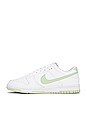 view 5 of 6 Dunk Low Retro Sneaker in White & Honeydew