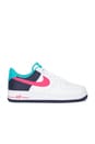 view 1 of 6 Air Force 1 '07 in White, Racer Pink, & Thunder Blue